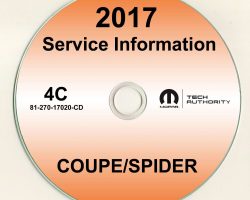 2017 Alfa Romeo 4C & 4C Spider Service Manual CD