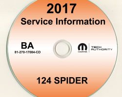 2017 Fiat 124 Spider Service Manual CD