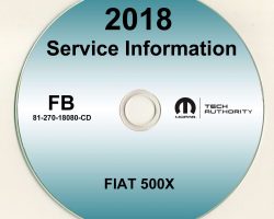 2018 Fiat 500X Service Manual CD