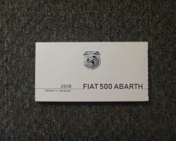2018 Fiat 500 Abarth Owner's Manual