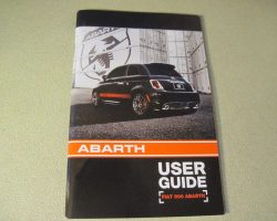 2018 Fiat 500 Abarth Owner's Manual Guide