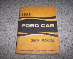 1958 Ford Fairlane, Country Squire & Ranchero Service Manual
