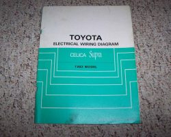 1982 Toyota Celica Supra Electrical Wiring Diagram Manual