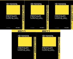 2011 Toyota Highlander Hybrid Service Repair Manual