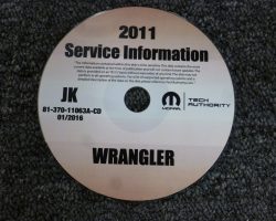 2011 Jeep Wrangler Shop Service Repair Manual CD