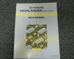 2012 Toyota Highlander Hybrid Electrical Wiring Diagram Manual