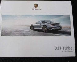 2016 Porsche 911 Turbo Owner's Manual
