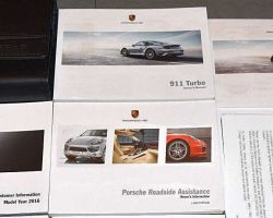 2016 Porsche 911 Turbo Owner's Manual Set