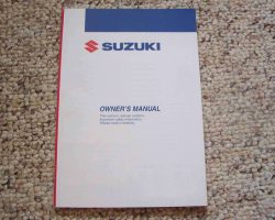 Owner's Manual for 2012 Suzuki Kingquad (LT-A400) Atv