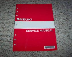 Service Manual for 2001 Suzuki DR200 Motorcycle