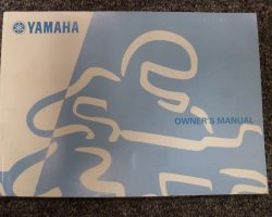 Owner's Manual for 1987 Yamaha Big WHEEL Elec START Motorcycle