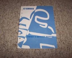 Owner's Service Manual for 1992 Yamaha WR500 Motorcycle