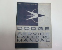 1959 Dodge Sierra Service Manual