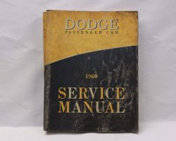 1960 Dodge Passenger Car Service
