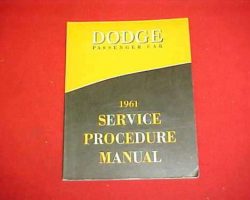 1961 Dodge Dart Service Manual
