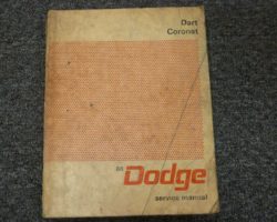 1966 Dodge Dart & Coronet Shop Service Repair Manual