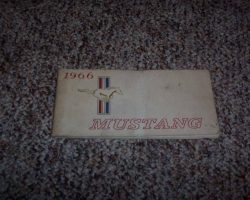 1966 Ford Mustang Owner's Manual