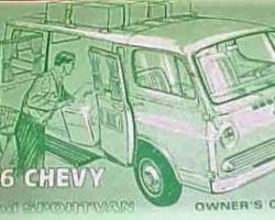1966 Chevrolet Van & Sportsvan Owner's Manual