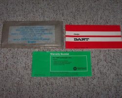 1969 Dodge Dart Owner's Manual Set