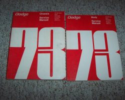 1973 Dodge Coronet Service Manual
