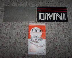 1979 Dodge Omni Owner's Manual Set