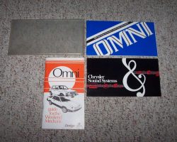 1980 Dodge Omni Owner's Manual Set
