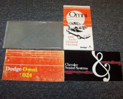 1981 Dodge Omni Owner's Manual Set