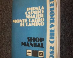 1982 Chevrolet Malibu Service Manual