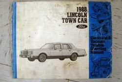 1988 Lincoln Town Car Electrical Wiring & Vacuum Diagram Troubleshooting Manual