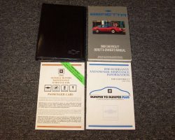 1990 Chevrolet Beretta Owner's Manual Set
