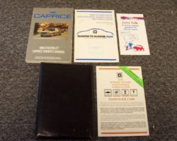 1990 Chevrolet Caprice Owner's Manual Set