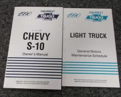 1990 Chevrolet S-10 Owner's Manual Set