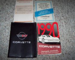 1990 Chevrolet Corvette Owner's Manual Set