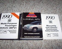 1990 Chevrolet Lumina APV Owner's Manual Set