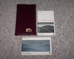1991 Dodge Caravan & Grand Caravan Owner's Manual Set