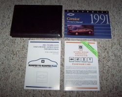 1991 Chevrolet Corsica Owner's Manual Set