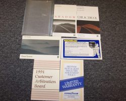 1991 Dodge Shadow Owner's Manual Set