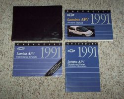 1991 Chevrolet Lumina APV Owner's Manual Set