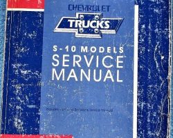 1992 Chevrolet Blazer Service Manual