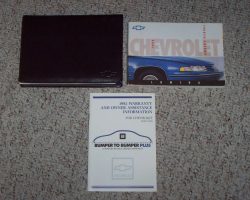 1992 Chevrolet Lumina Owner's Manual Set