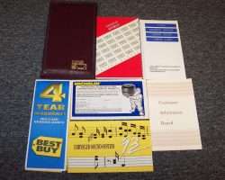 1993 Dodge Spirit Owner's Manual Set