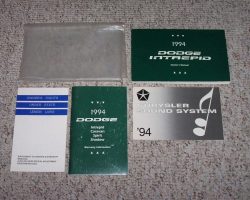 1994 Dodge Intrepid Owner's Manual Set