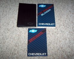 1995 Chevrolet Blazer Owner's Manual Set