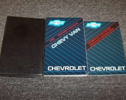 1995 Chevrolet Van Owner's Manual Set