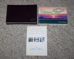 1995 Chevrolet Lumina Minivan Owner's Manual Set