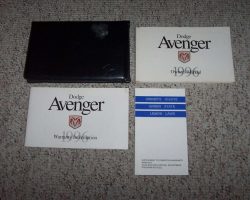 1996 Dodge Avenger Owner's Manual Set