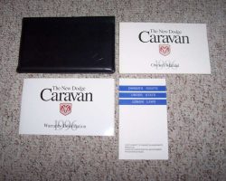 1996 Dodge Caravan & Grand Caravan Owner's Manual Set
