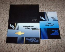 1996 Chevrolet Express Owner's Manual Set