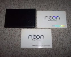 1996 Dodge Neon Owner's Manual Set