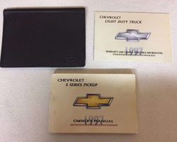 1997 Chevy S10 Owner's Manual Set